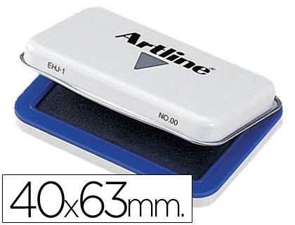 TAMPON ARTLINE N00 AZUL 40X63 MM