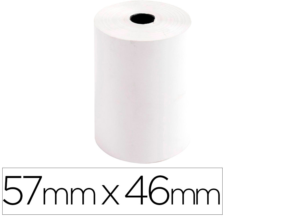 ROLLO SUMADORA EXACOMPTA SAFE CONTACT TERMICO 57 MM X 46 MM 55 G/M2