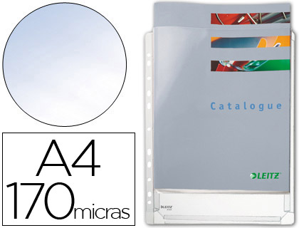 FUNDA MULTITALADRO ESSELTE DIN A4 PVC 170 MC CON FUELLE CAPACIDAD 200 HOJAS PACK DE 5 UNIDADES