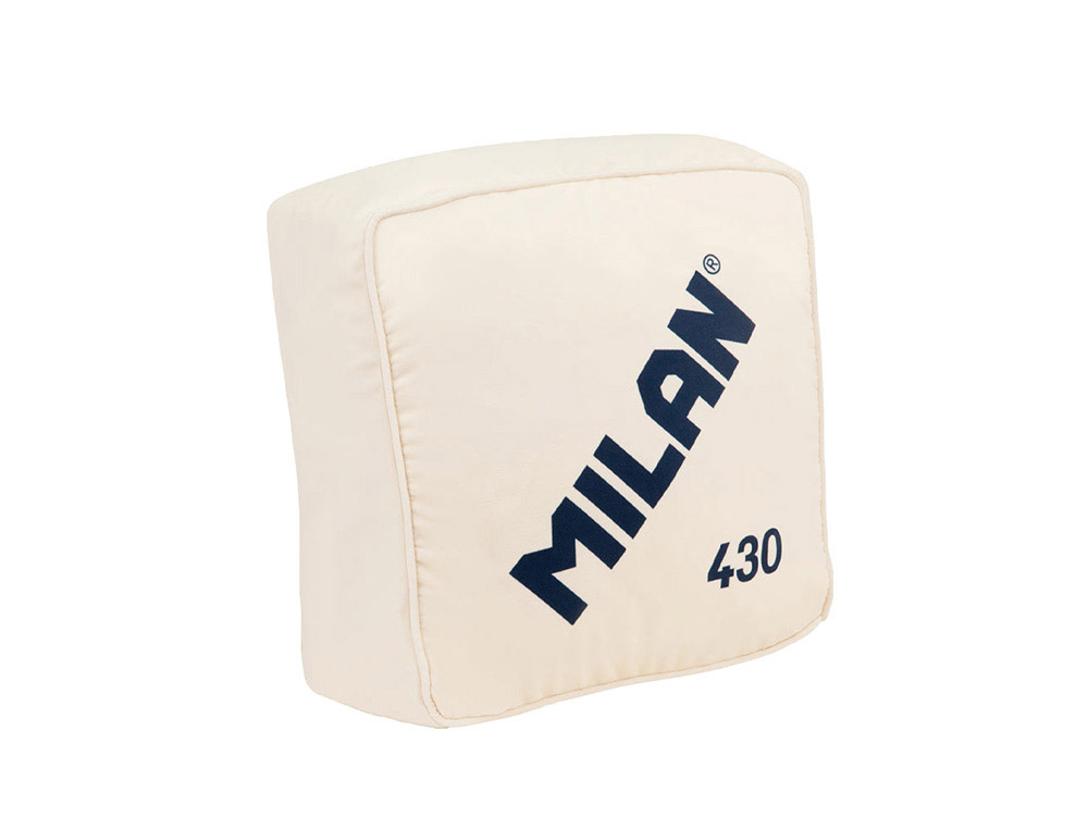 COJIN MILAN GOMA 430 SINCE 1918 TEJIDO ATERCIOPELADO FUNDA EXTRAIBLE COLOR BEIGE 350X350X160 MM