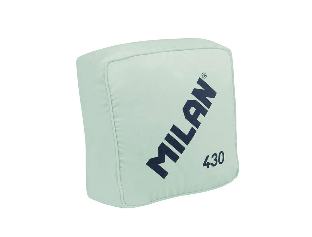 COJIN MILAN GOMA 430 SINCE 1918 TEJIDO ATERCIOPELADO FUNDA EXTRAIBLE COLOR VERDE 350X350X160 MM